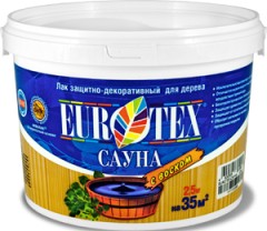 Лак защитно-декоративный Eurotex Сауна