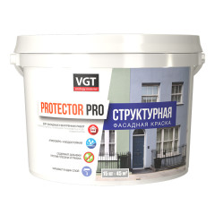 Краска структурная фасадная ВГТ Protector Pro