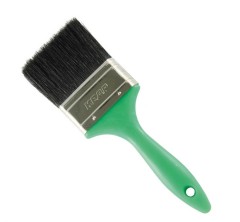 Кисть "Black edition" натуральная щетина с пластиковой ручкой Кедр 4"