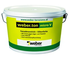 Краска силиконовая фасадная Вебер Ветонит Micro V