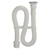 Сифон гофрированный для раковины и мойки 1 1/2"х40 гофрированная труба 40х40, пластиковая решетка Orio