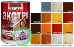 Защитное покрытие для древесины Акватекс Экстра новая формула