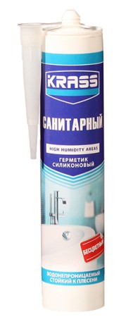 Герметик силиконовый Krass Санитарный