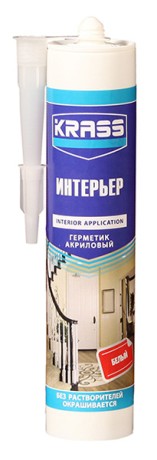 Герметик акриловый для интерьерных работ Krass