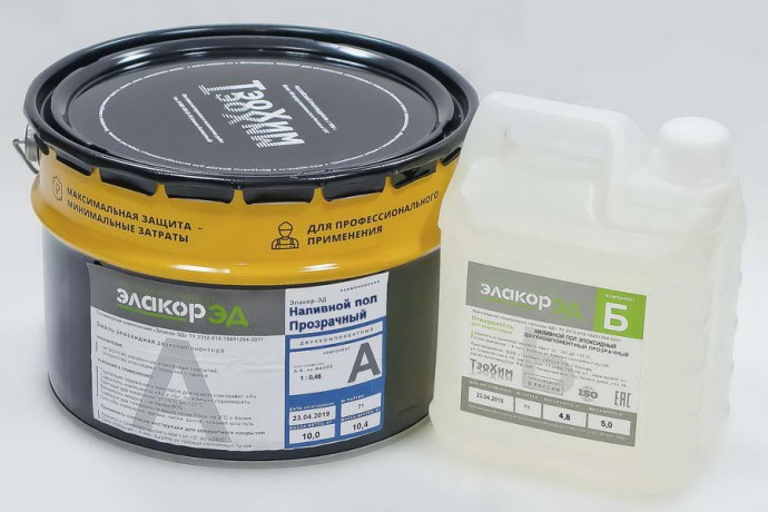 Пол наливной эпоксидный Элакор-ЭД 3D