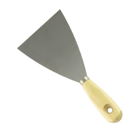 Шпатель стальной с деревянной ручкой Кедр