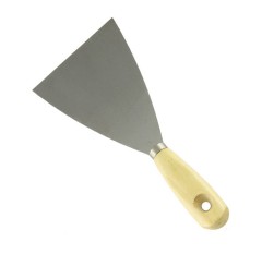 Шпатель стальной с деревянной ручкой Кедр