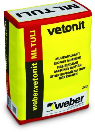 Раствор кладочный огнеупорный Вебер Ветонит ML Tuli