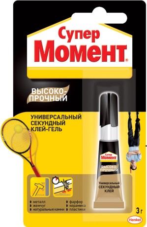 Клей секундный Супер Момент Высокопрочный