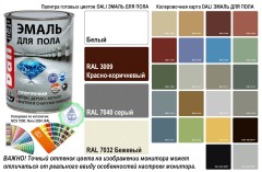 Эмаль для пола Dali