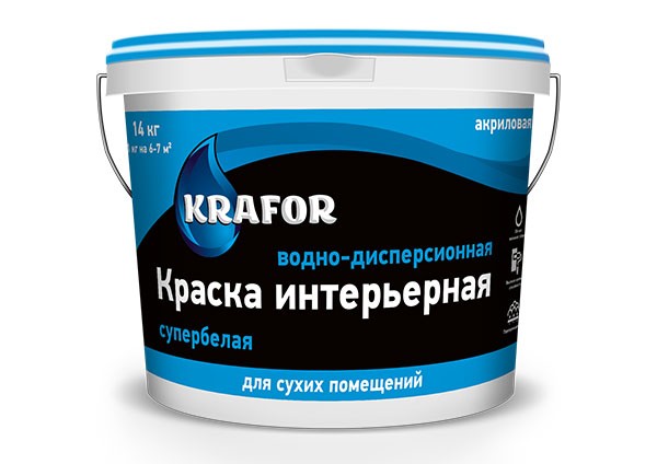 Краска интерьерная Krafor