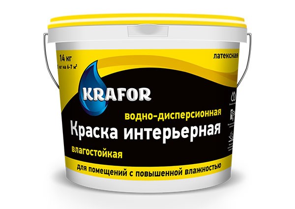 Краска интерьерная Krafor
