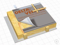 Плёнка диффузионная с двумя зонами проклейки Delta Vent N