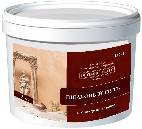 Покрытие декоративное Оптимист Элит D721 "Шёлковый путь"