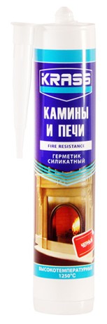 Герметик силикатный Krass для каминов и печей 1250С