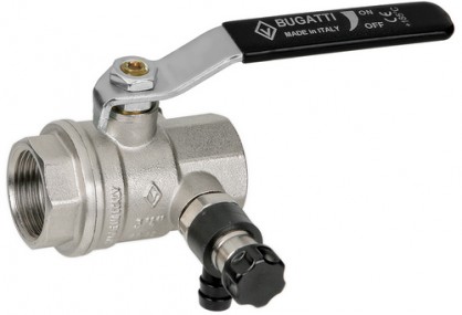 Кран шаровой с дренажем и воздухоотводчиком Bugatti,