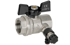 Кран шаровой с дренажем и воздухоотводчиком Bugatti,