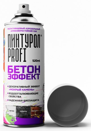 Лак аэрозольный Красковия Пинтурол Profi Бетон Эффект
