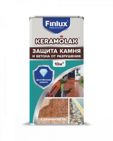 Лак керамический для бетона, для камня, кирпича Finlux Keramolak