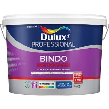 Краска для стен и потолков Dulux Professional Bindo негорючая КМ0
