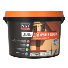 Эмаль для крыши, цоколя и фасадов зданий полуглянцевая ВГТ