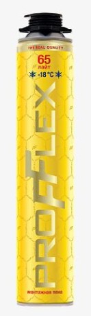 Пена монтажная Profflex PRO Yellow 65 lite Зима