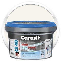 Затирка эластичная водоотталкивающая Ceresit CE 40 Aquastatic