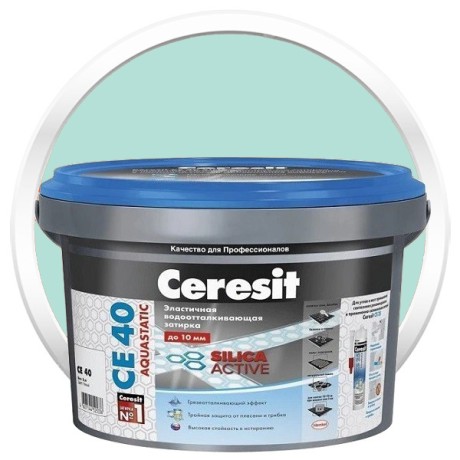 Затирка эластичная водоотталкивающая Ceresit CE 40 Aquastatic