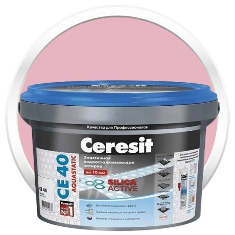 Затирка эластичная водоотталкивающая Ceresit CE 40 Aquastatic