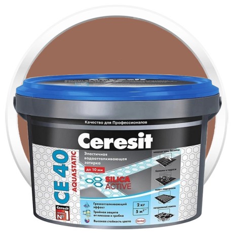 Затирка эластичная водоотталкивающая Ceresit CE 40 Aquastatic