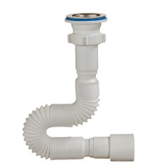 Сифон гофрированный для раковины и мойки 1 1/2"х40/50 мм L 850 мм Orio