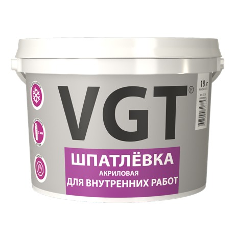 Шпатлевка для внутренних работ ВГТ