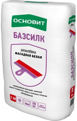 Шпаклевка фасадная цементная Основит Базсилк PC30 MW [Т-30]