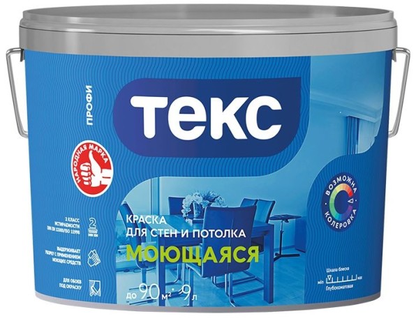 Краска моющаяся Текс Профи