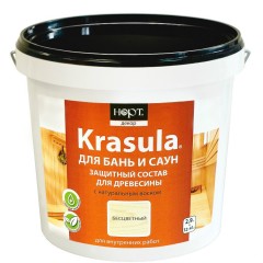Состав защитно-декоративный для бань и саун Норт Krasula