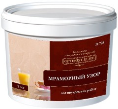 Покрытие декоративное Оптимист Элит D728 "Мраморный узор"