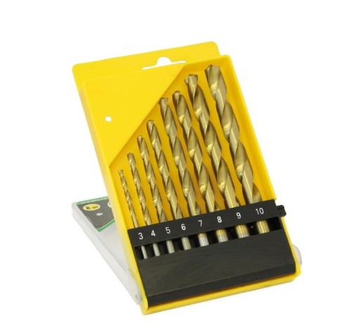 Набор сверл по металлу с нитридтитановым покрытием Кедр