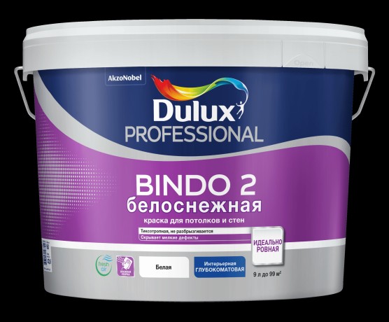 Краска белоснежная для потолков Dulux Professional Bindo-2