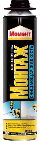 Очиститель монтажной пены Момент