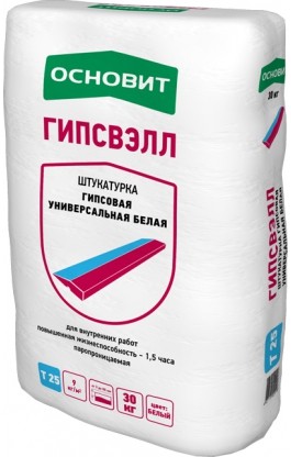 Штукатурка гипсовая универсальная Основит Гипсвэлл PG25 W [Т-25]