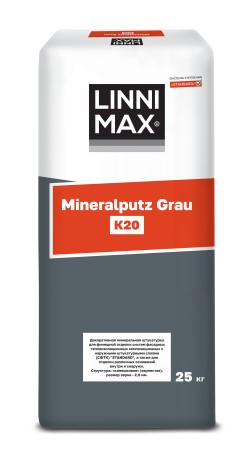 Штукатурка декоративная LinniMax Mineralputz Grau R30