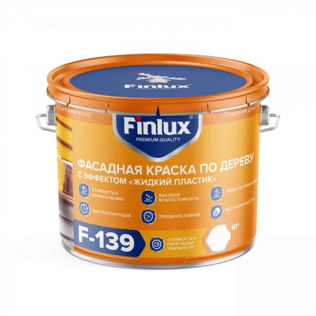 Краска фасадная акриловая по дереву Finlux F-139
