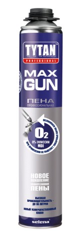 Пена монтажная профессиональная Tytan O2 Max Gun