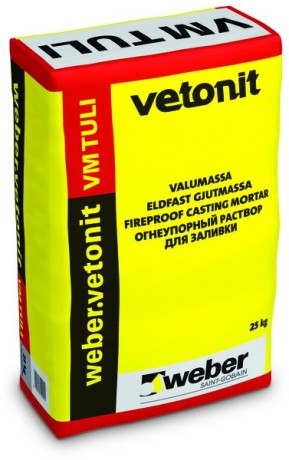 Раствор кладочный огнеупорный Вебер Ветонит VM Tuli