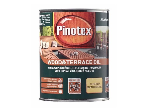 Масло-антисептик Пинотекс Wood&Terrace Oil