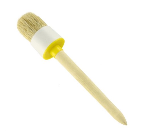 Кисть круглая натуральная щетина Кедр