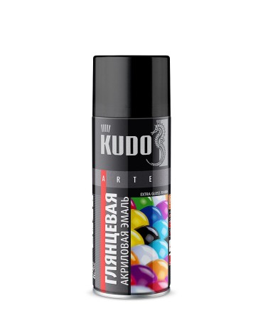Эмаль аэрозольная универсальная акриловая быстросохнущая Kudo